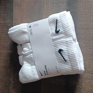 Nike 6pr Mens Everyday Crew Socks. White